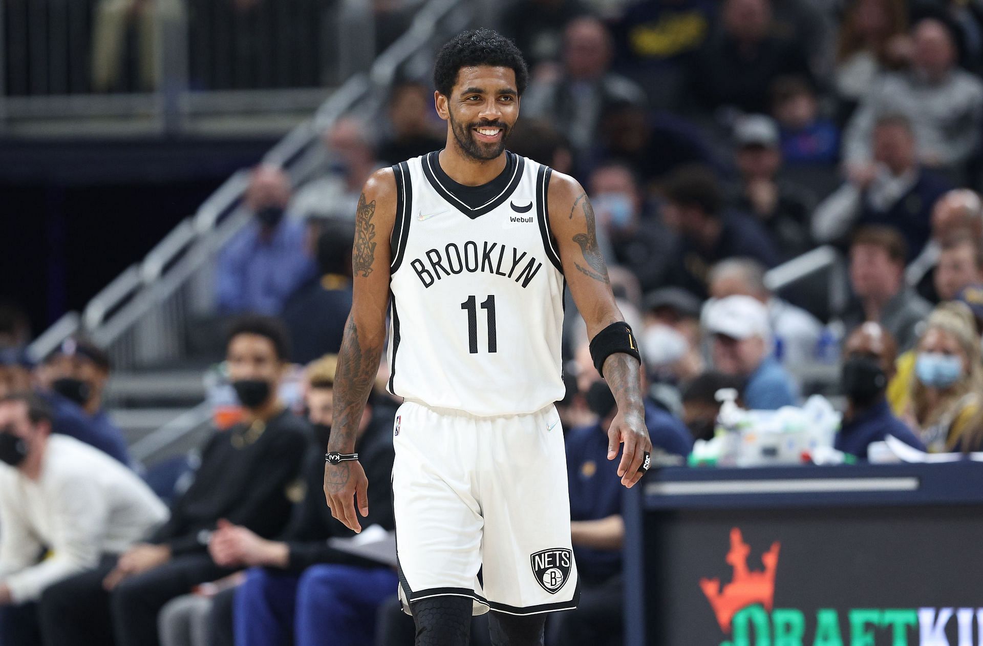 Kyrie Irving #11of the Brooklyn Nets made his return against the Indiana Pacers.