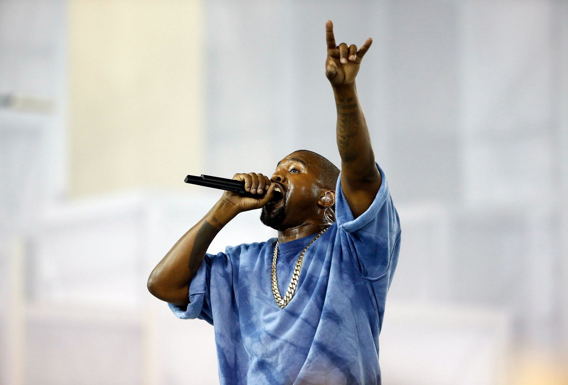 Kanye West performs during the closing ceremony of the Toronto 2015 Pan Am Games.