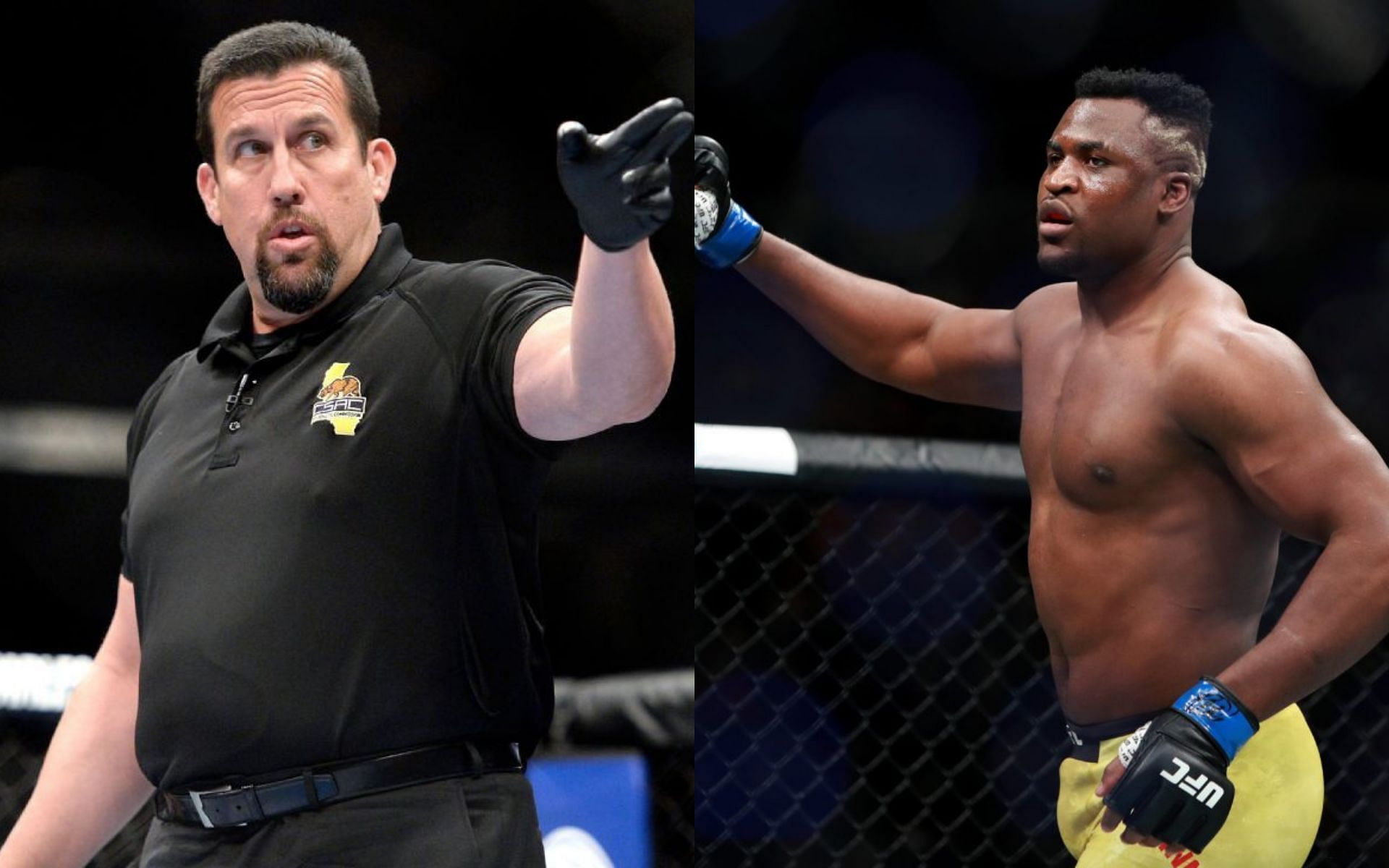 McCarthy (L) wants to see Ngannou (R) remain with the UFC