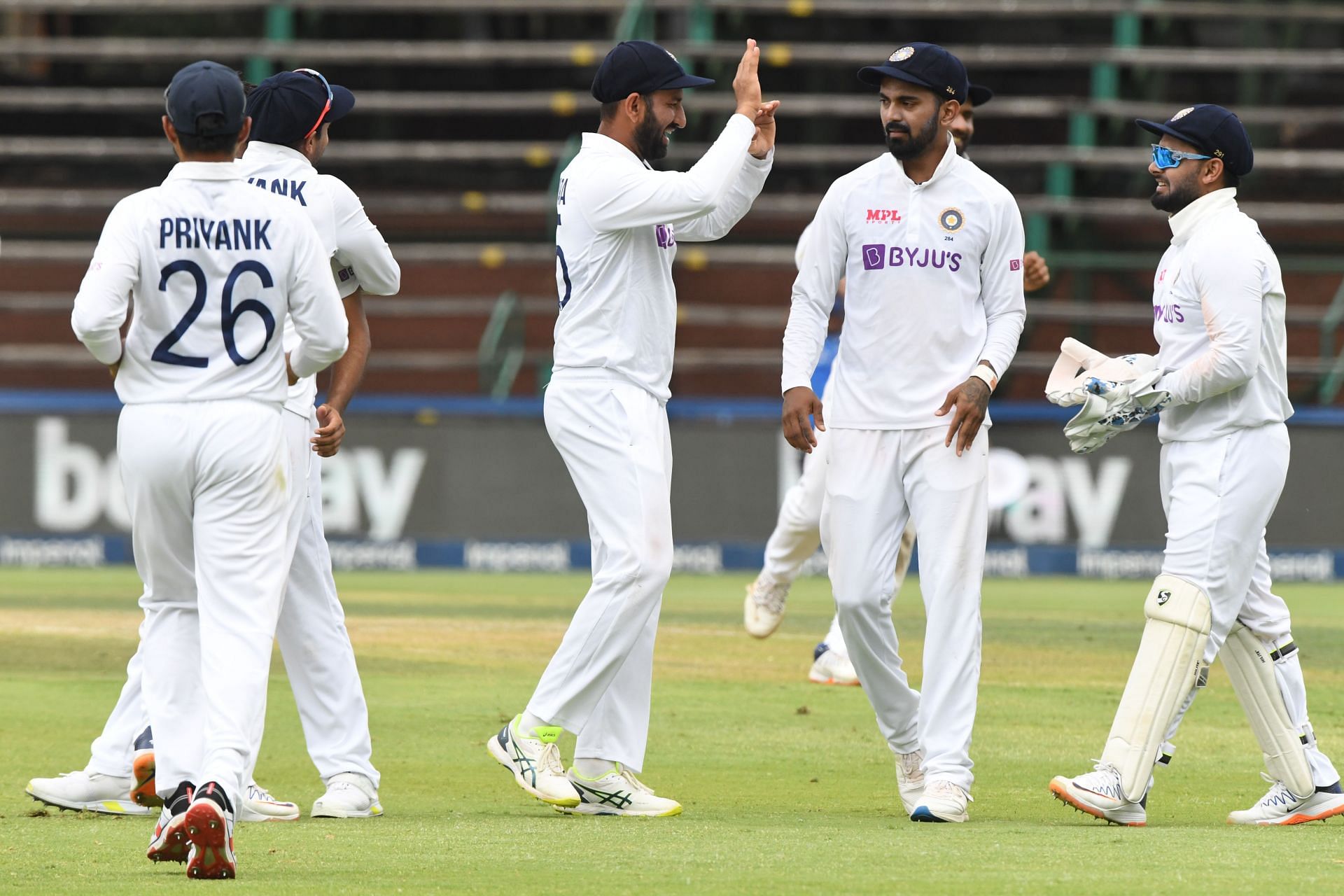 A snap from the second Test between India and South Africa.