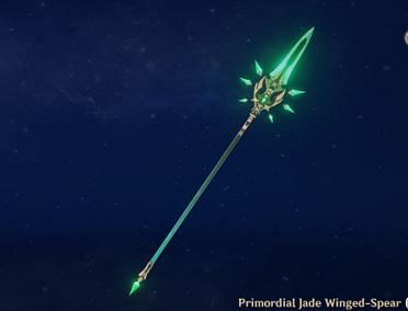 Primordial jade winged spear