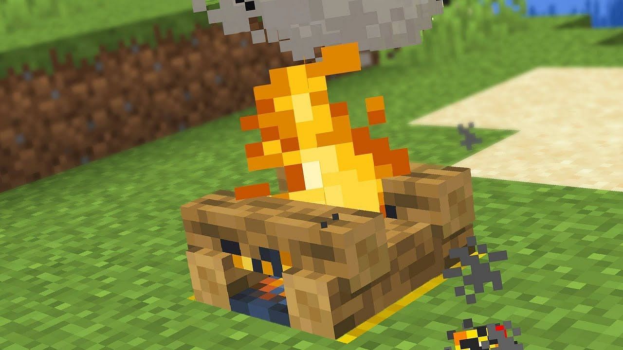 Campfires are useful for both light and marking a location (Image via Mojang)
