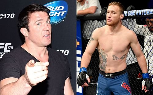 Chael Sonnen (L), Justin Gaethje (R)