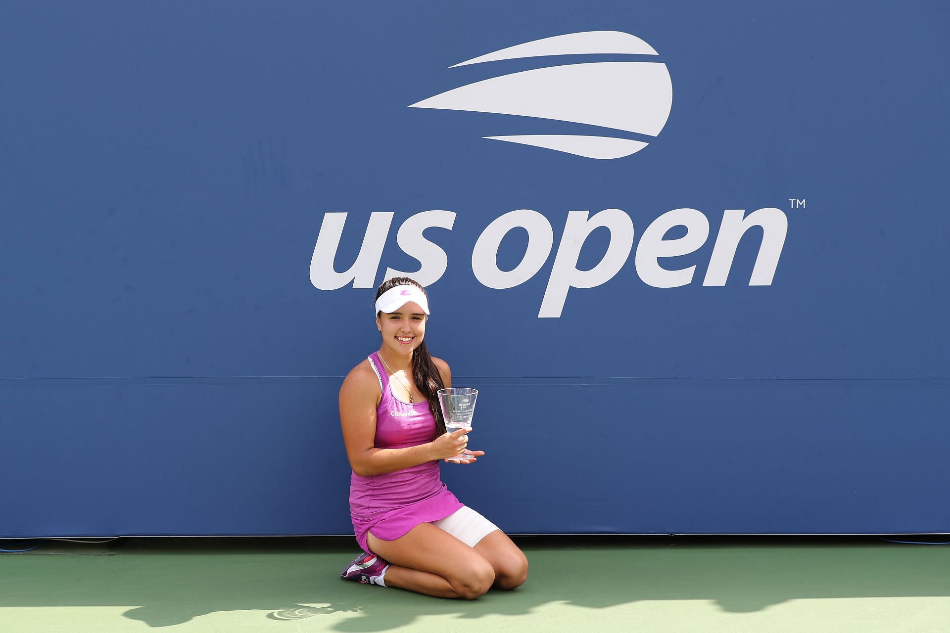 Camila Osorio with her junior 2019 US Open title