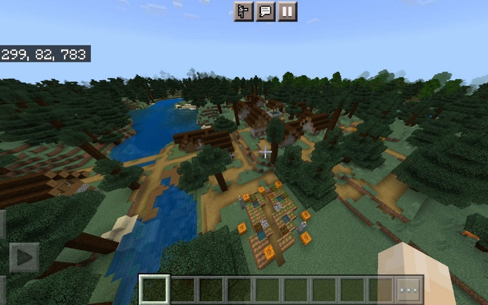 Village with two blacksmiths (Image via Minecraft)