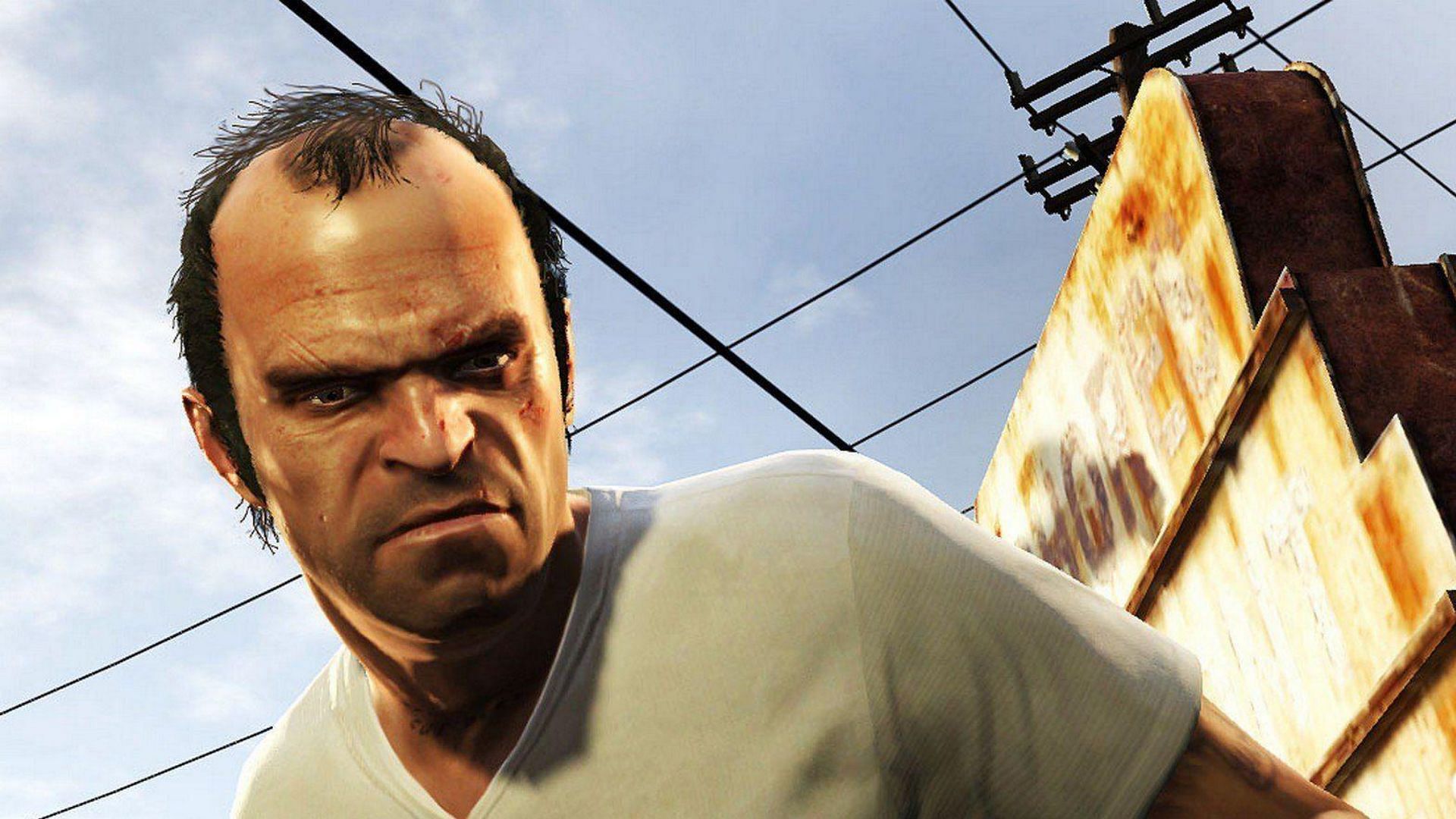 Trevor Philips of GTA 5 is a man of questionable tendencies (Image via Rockstar Games)