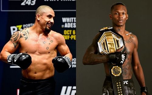 Robert Whittaker (L), Israel Adesanya (R) [images credits: @robwhittakermma @stylebender on Instagram]