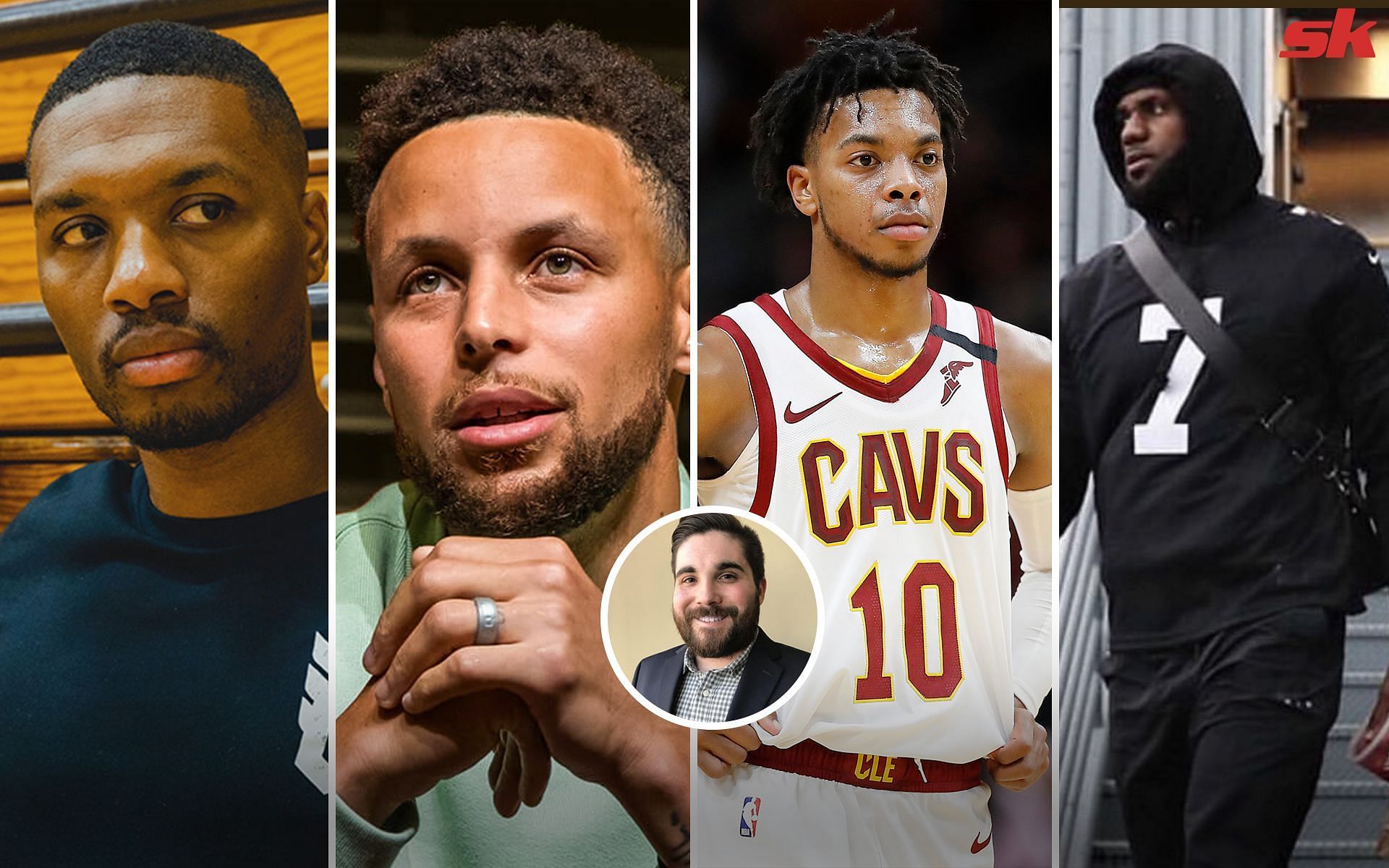 Cleveland Cavaliers guard Darius Garland (10) getting recognized by NBA stars