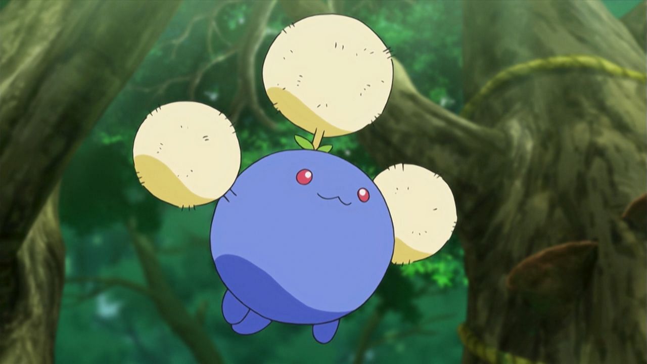 Jumpluff as it appears in the anime (Image via The Pokemon Company)