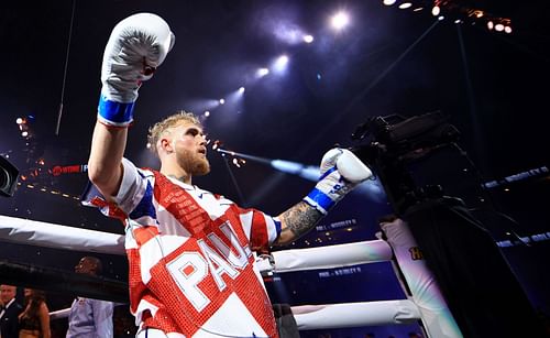 Jake Paul enters the ring to fight Tyron Woodley