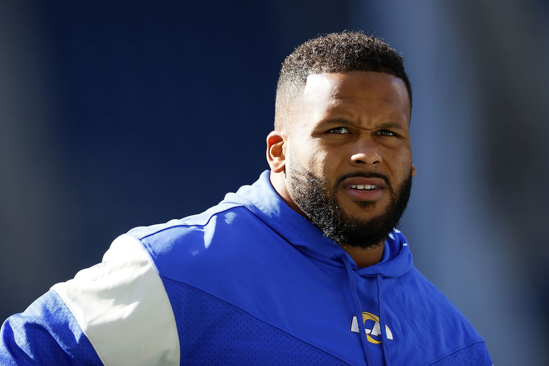 Aaron Donald explains purpose of controversial choking drill: 'It's not  disrespectful'