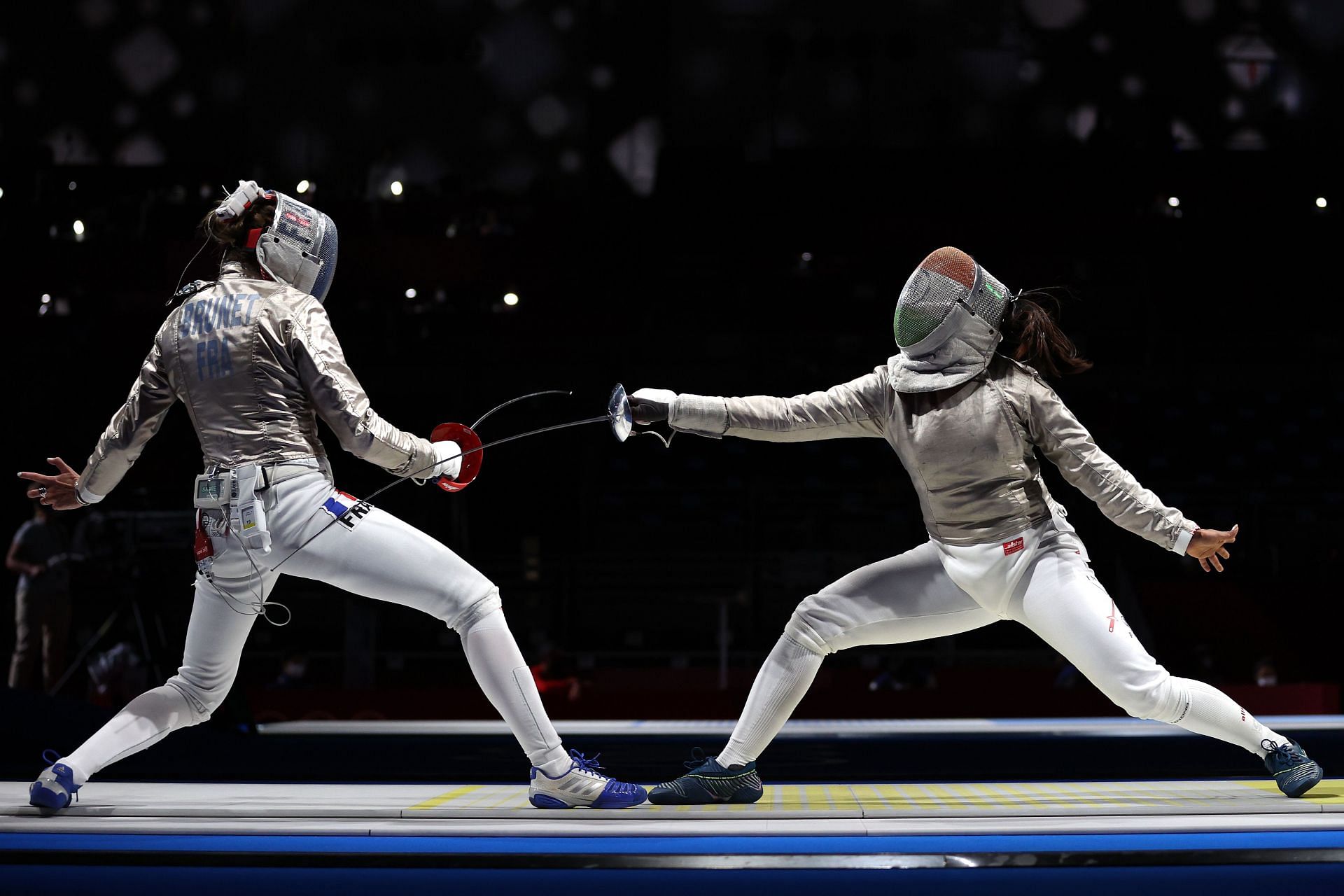 A file picture of a Fencing event at the Tokyo Olympics