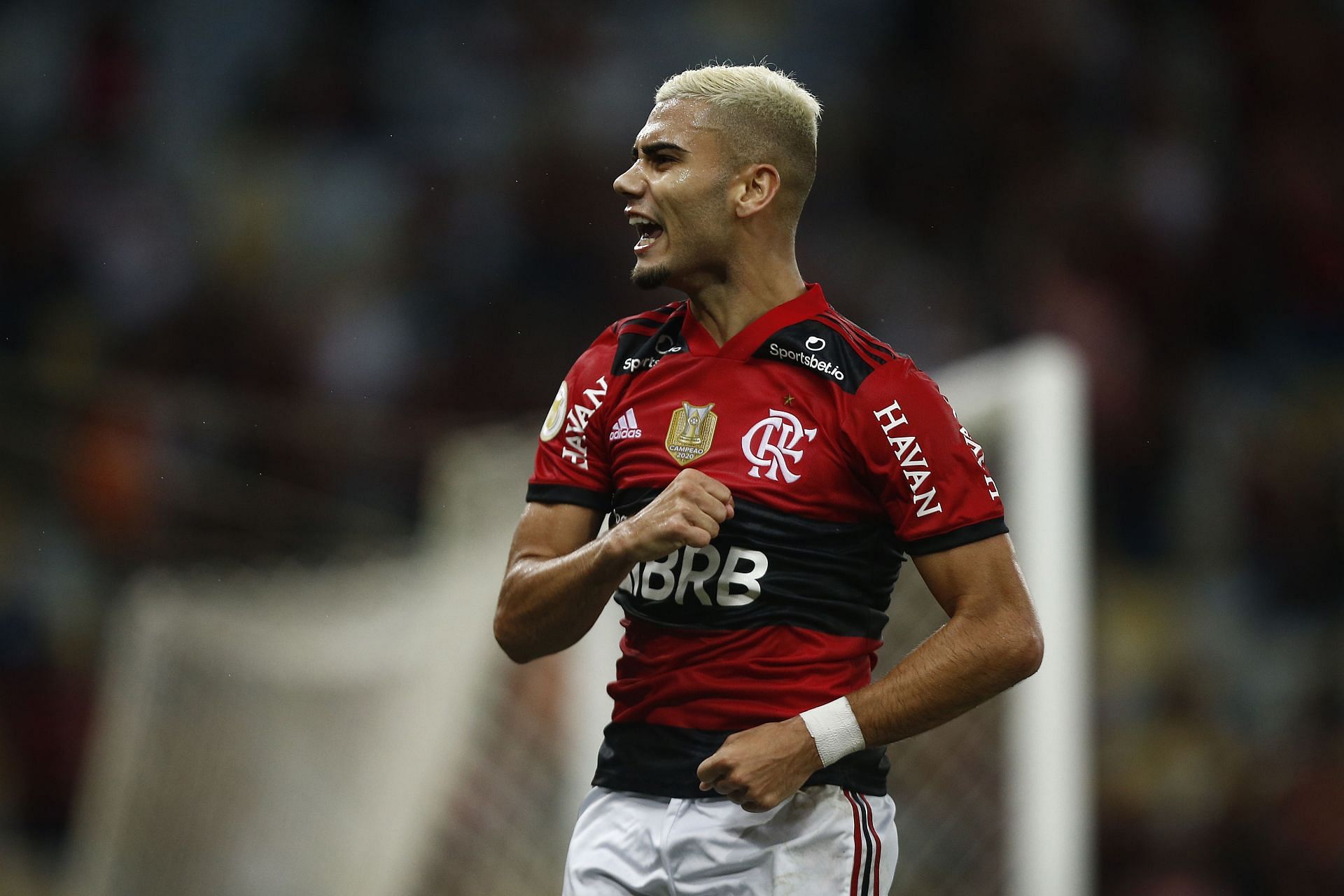 Andreas Pereira in action for Flamengo.