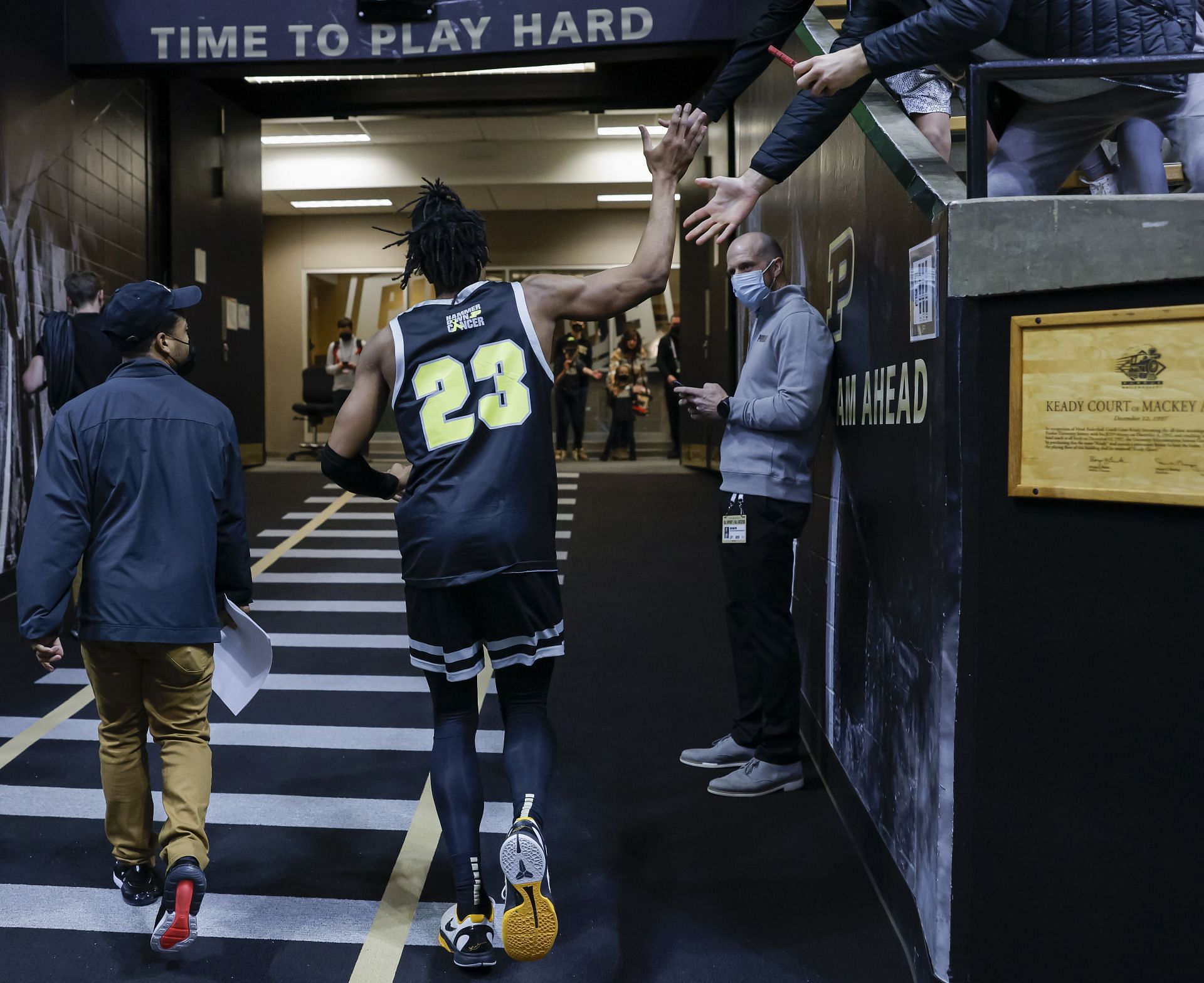 Purdue guard Jaden Ivey after a big win against Ohio State