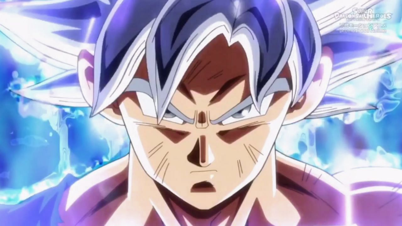 Mastered Ultra Instinct Goku as seen in the Dragon Ball Super anime. (Image via Toei Animation)