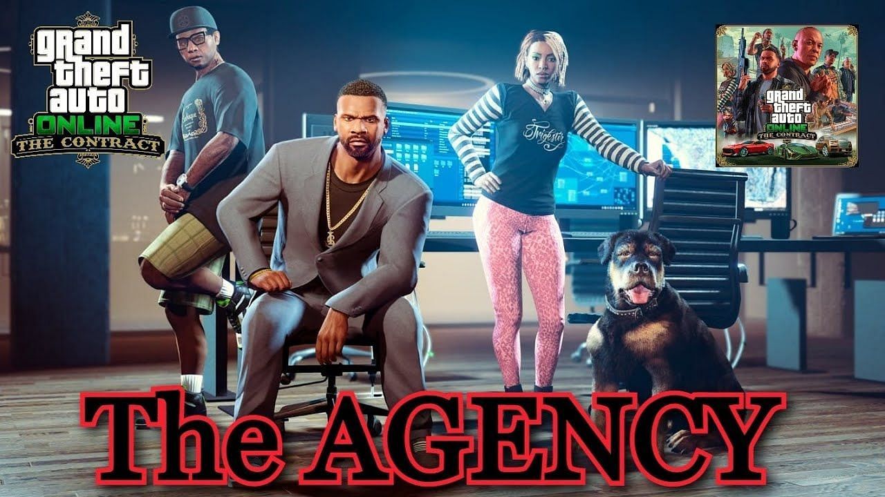 The Agency team in GTA Online (Image via METHEOR GAMEPLAY/YouTube)