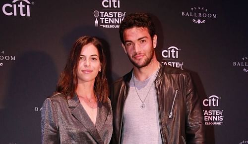 Matteo Berrettini with girlfriend Ajla Tomljanovic