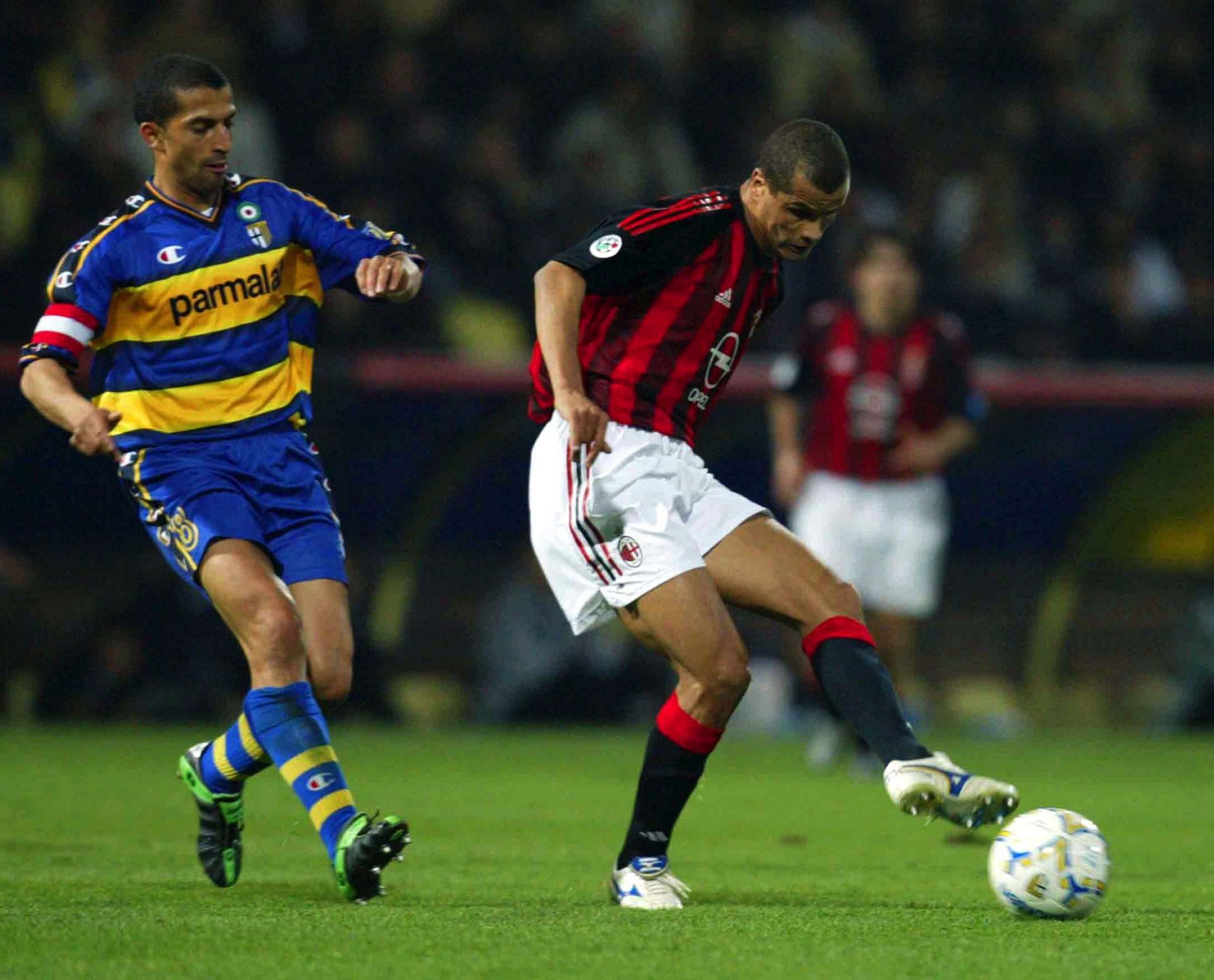 The great Rivaldo of AC Milan in action
