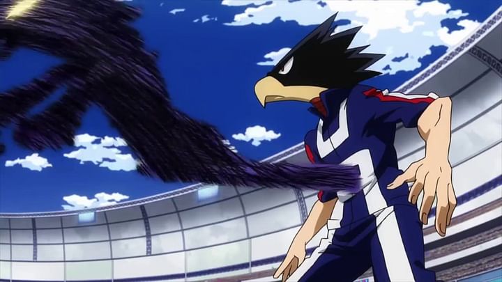 Why is Tokoyami's head shaped like a bird in My Hero Academia?