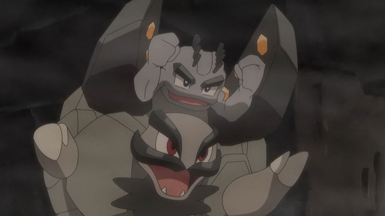 Apparently Alolan Golem can shoot Geodudes out of its head (Image via The Pokemon Company)