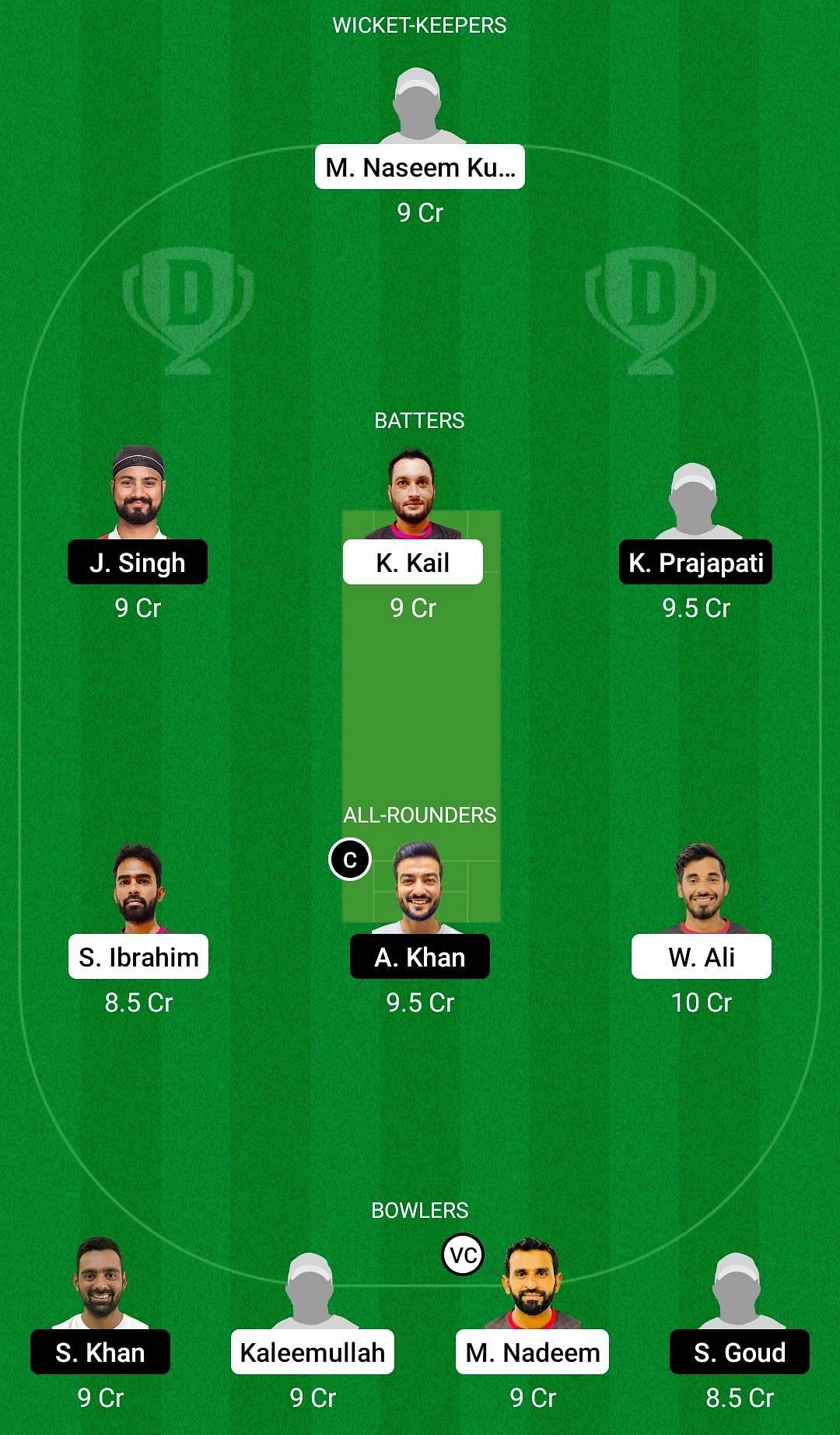 Dream11 Team for Ruwi Rangers vs Qurum Thunders - Oman D20 2021.