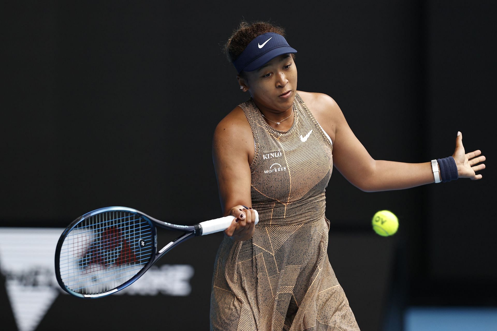 Naomi Osaka in action at the Melbourne Summer Set 1