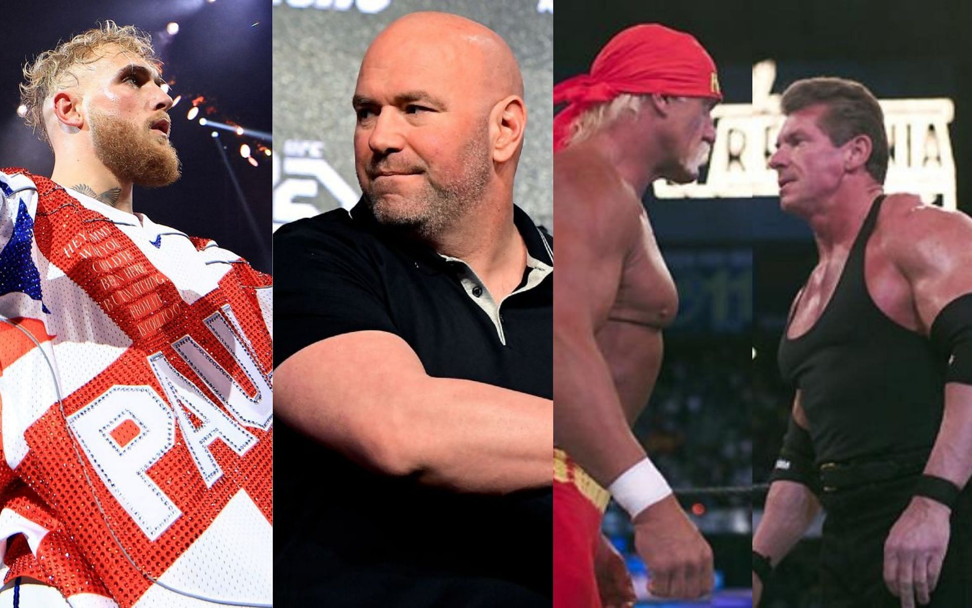 Chael Sonnen compared the beef between Jake Paul and Dana White to the legendary rivalry between Hulk Hogan and WWE pioneer Vince McMahon [Credits: @WWE_History via Twitter]