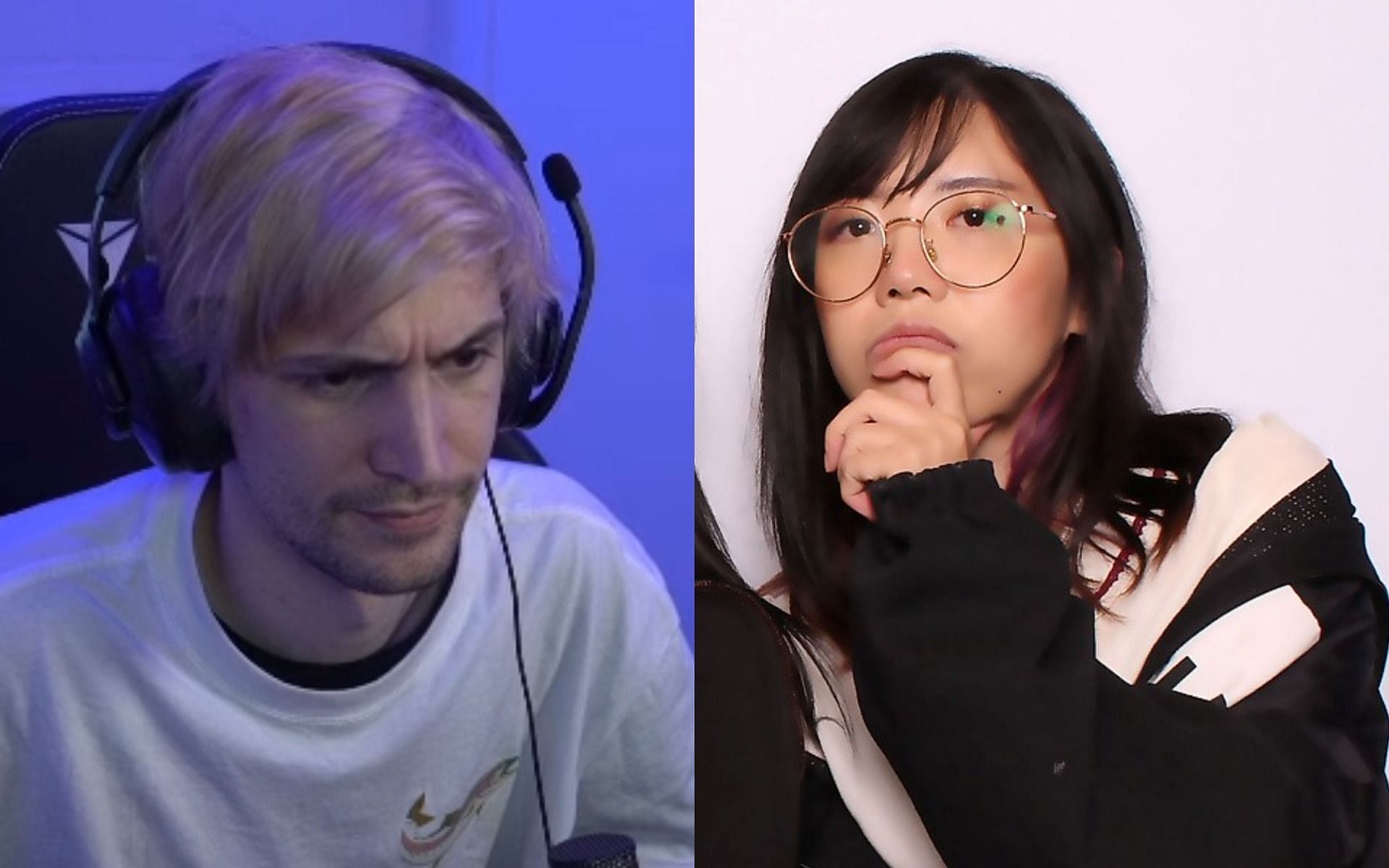 xQc rushes to clear his name (Images via Twitch/xQcOW, Twitter/lilypichu)