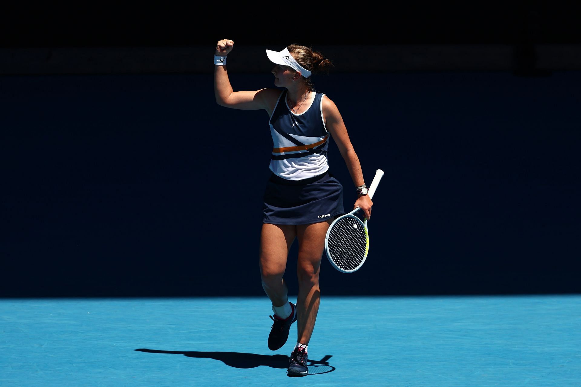 Krejcikova at the 2022 Australian Open