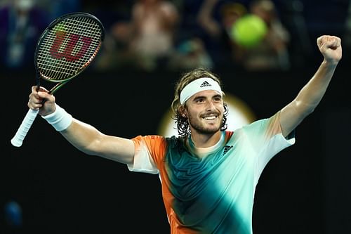 Stefanos Tsitsipas at the 2022 Australian Open: Day 10