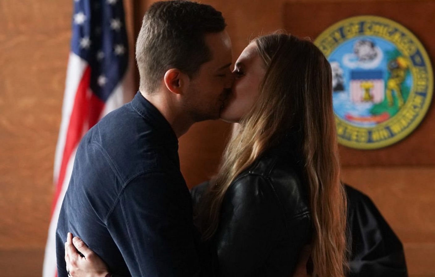 Jay Halstead and Hailey Upton in &#039;Chicago PD&#039; (Image via NBC)