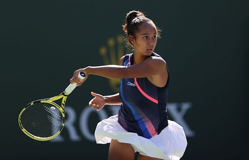 Leylah Fernandez at the Indian Wells 2021