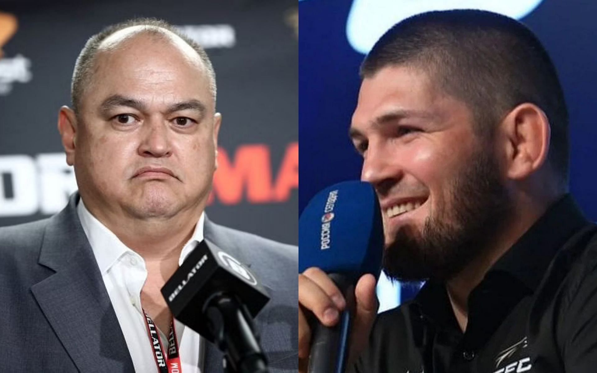 Scott Coker and Khabib Nurmagomedov [Image Credits- @khabib_nurmagomedov on Instagram]