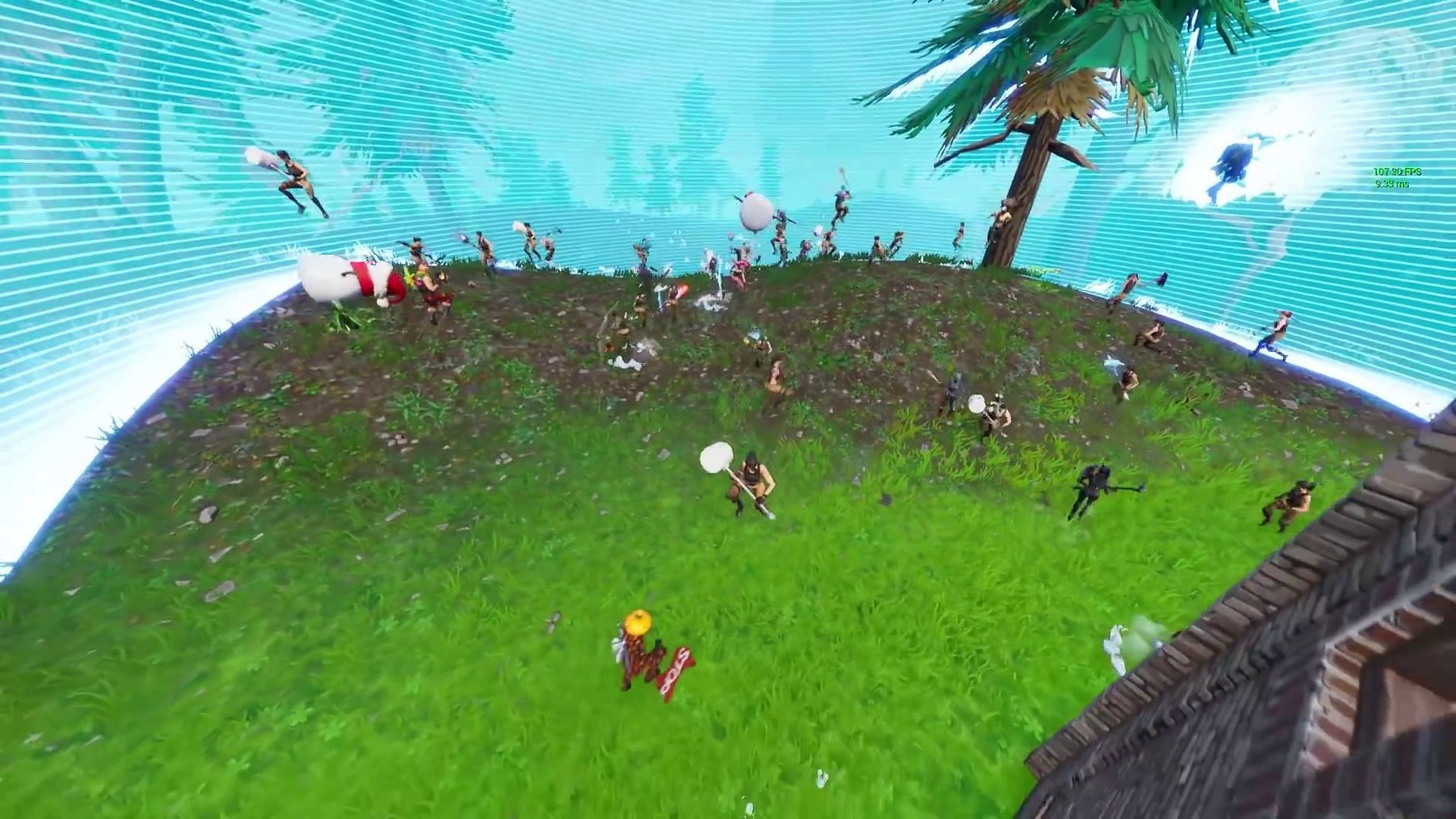 Lazarbeam asked players to engage in a Pickaxe-only battle (Image via YouTube/Lazarbeam)