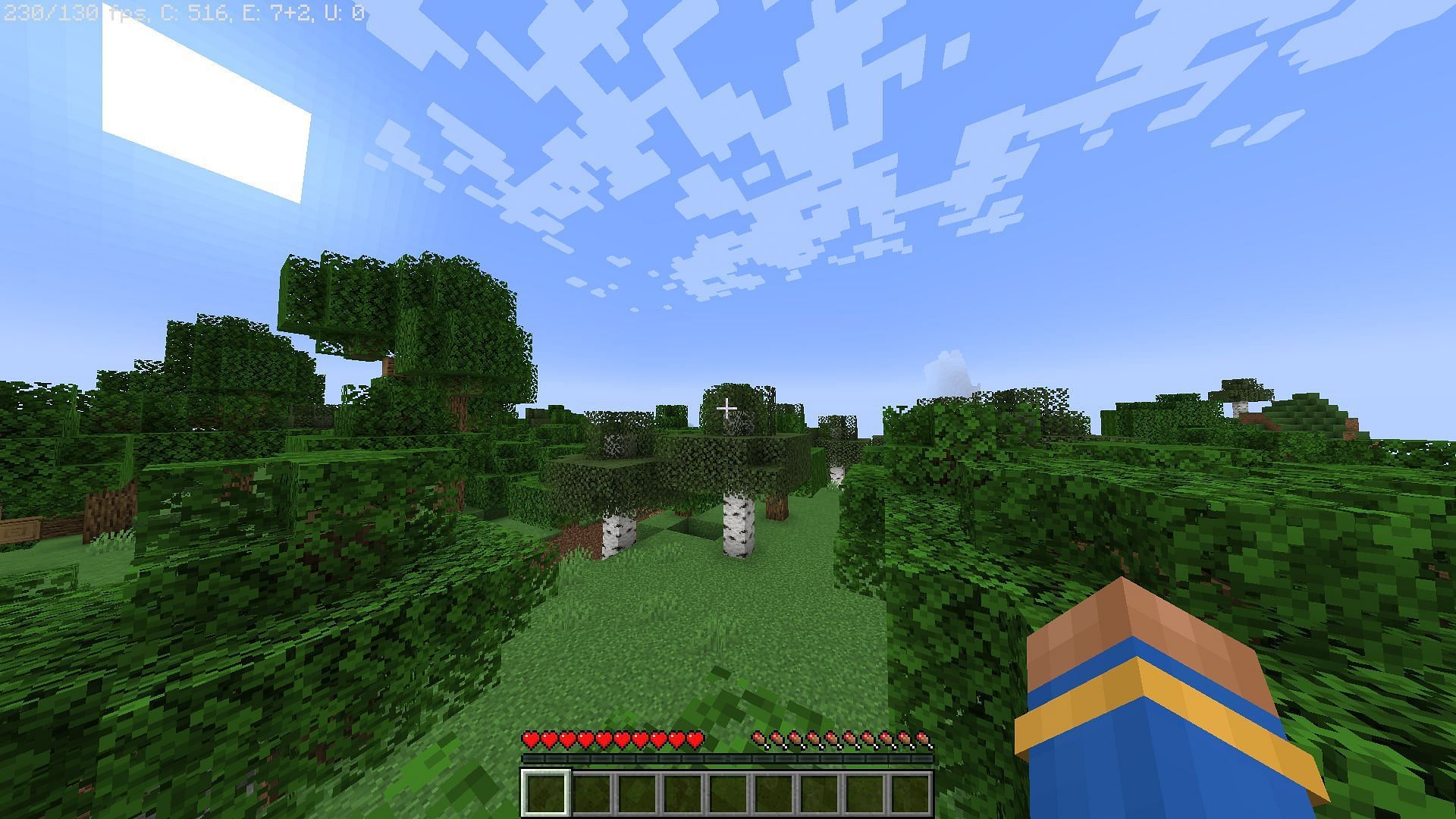 A freshly generated world in Minecraft (Image via Minecraft)