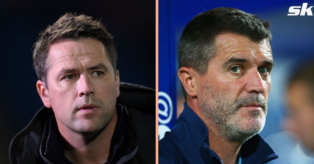 [L-to-R] Michael Owen and Roy Keane.