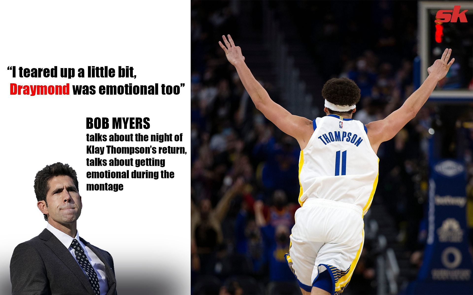 Bob Myers weighs in on Klay Thompson's negotiation with Warriors