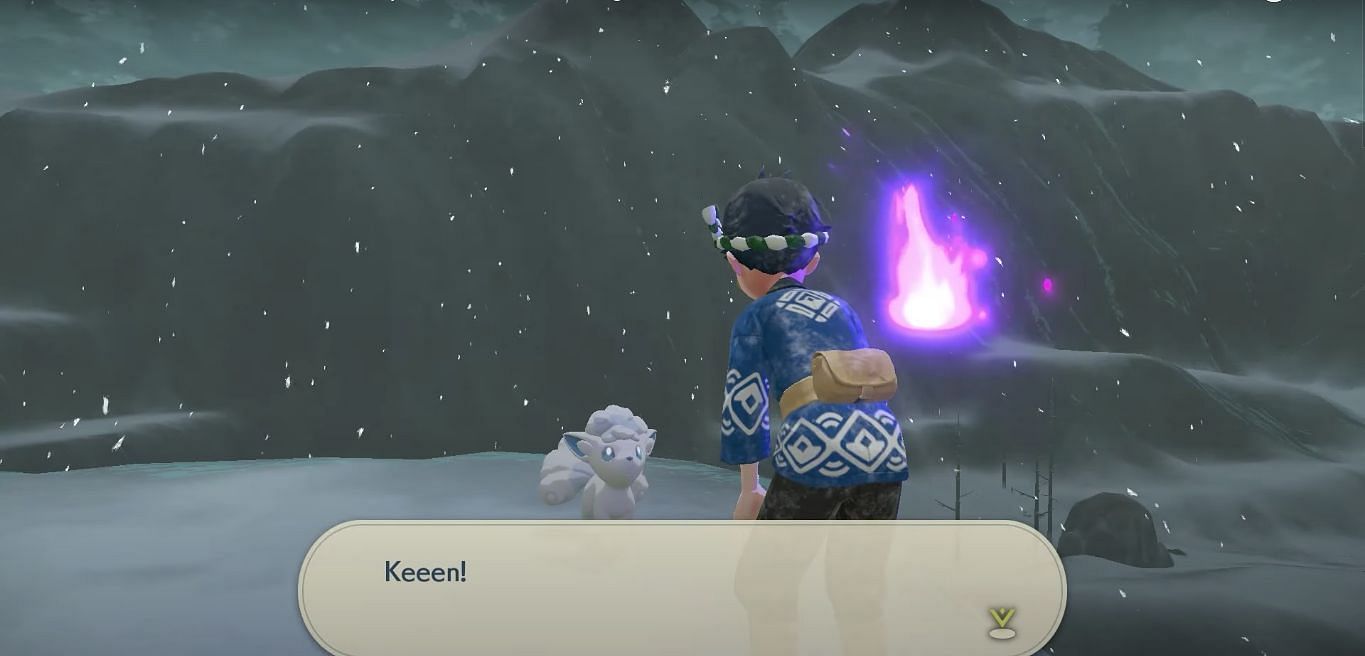 The first Alolan Vulpix is right next to this Wisp (Image via Game Freak)