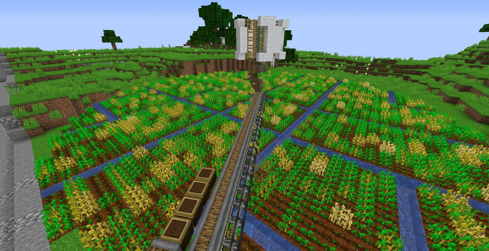 Farming is a core means of obtaining food in Minecraft (Image via Mojang)