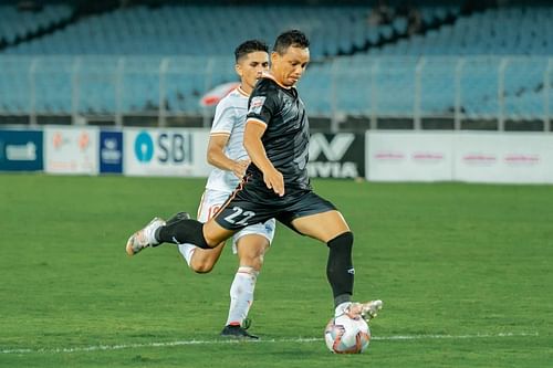 Redeem Tlang in action for FC Goa colors during the Durand Cup (Image Courtesy: Redeem Tlang Instagram)