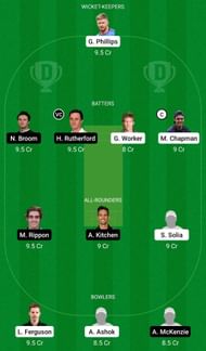 Dream11 Team for Auckland vs Otago - Super Smash 2021-22.