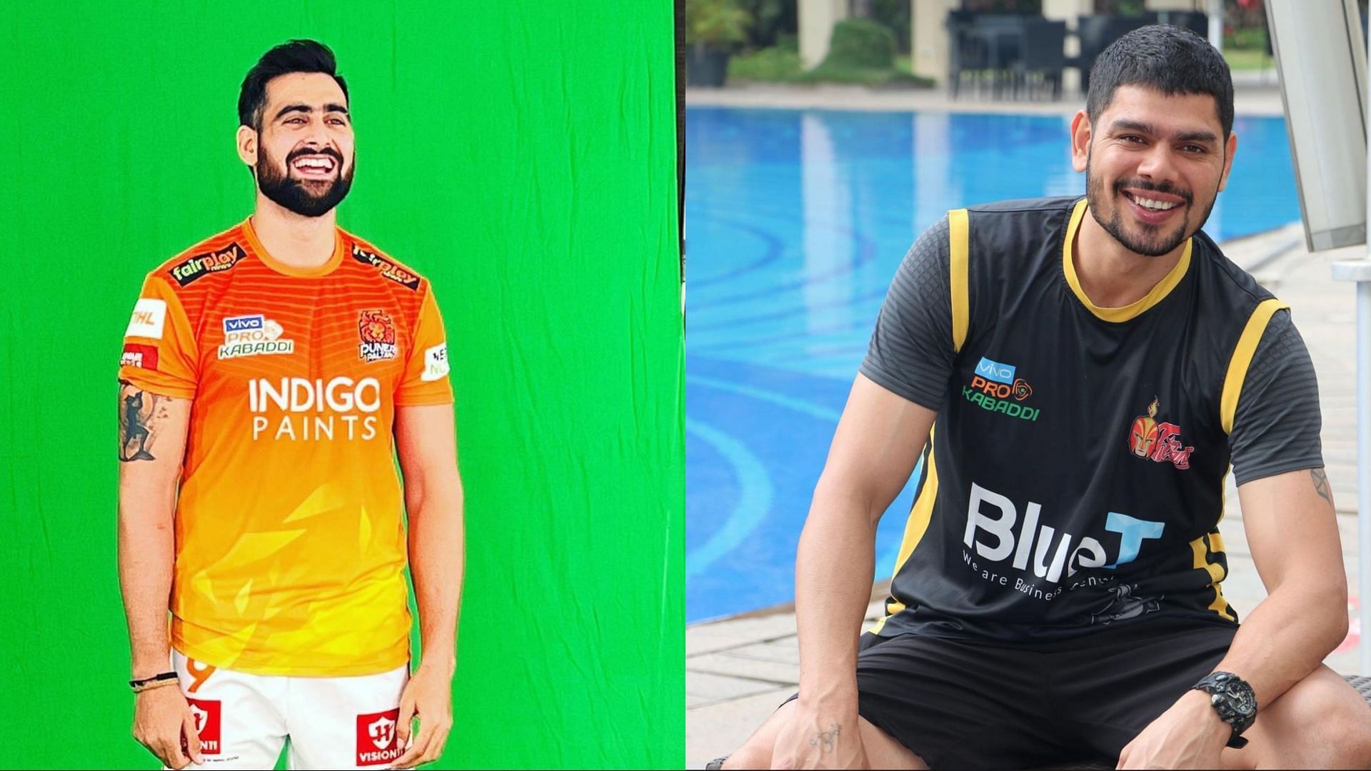 Fans expected Rahul Chaudhari (L) and Rohit Kumar to light up Pro Kabaddi 2022 (Image Source: Instagram)