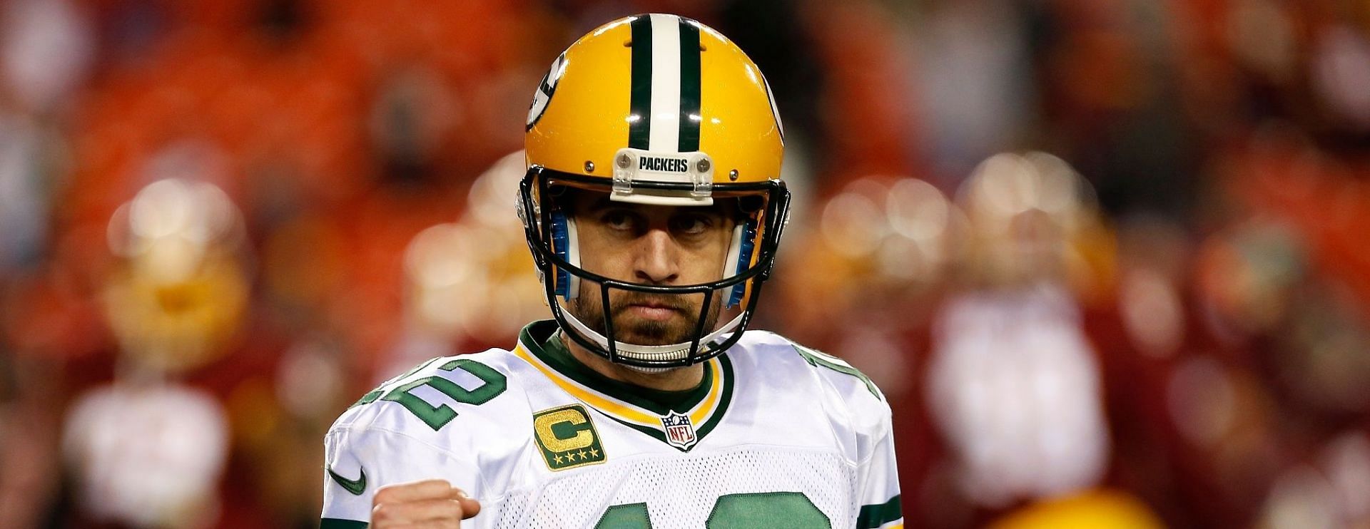 Aaron Rodgers left Twitter divided over &#039;Atlas Shrugged&#039; mention (Image via Rob Carr/Getty Images)