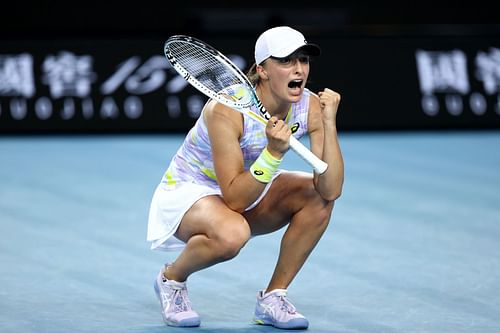 Iga Swiatek at the Australian Open 2022