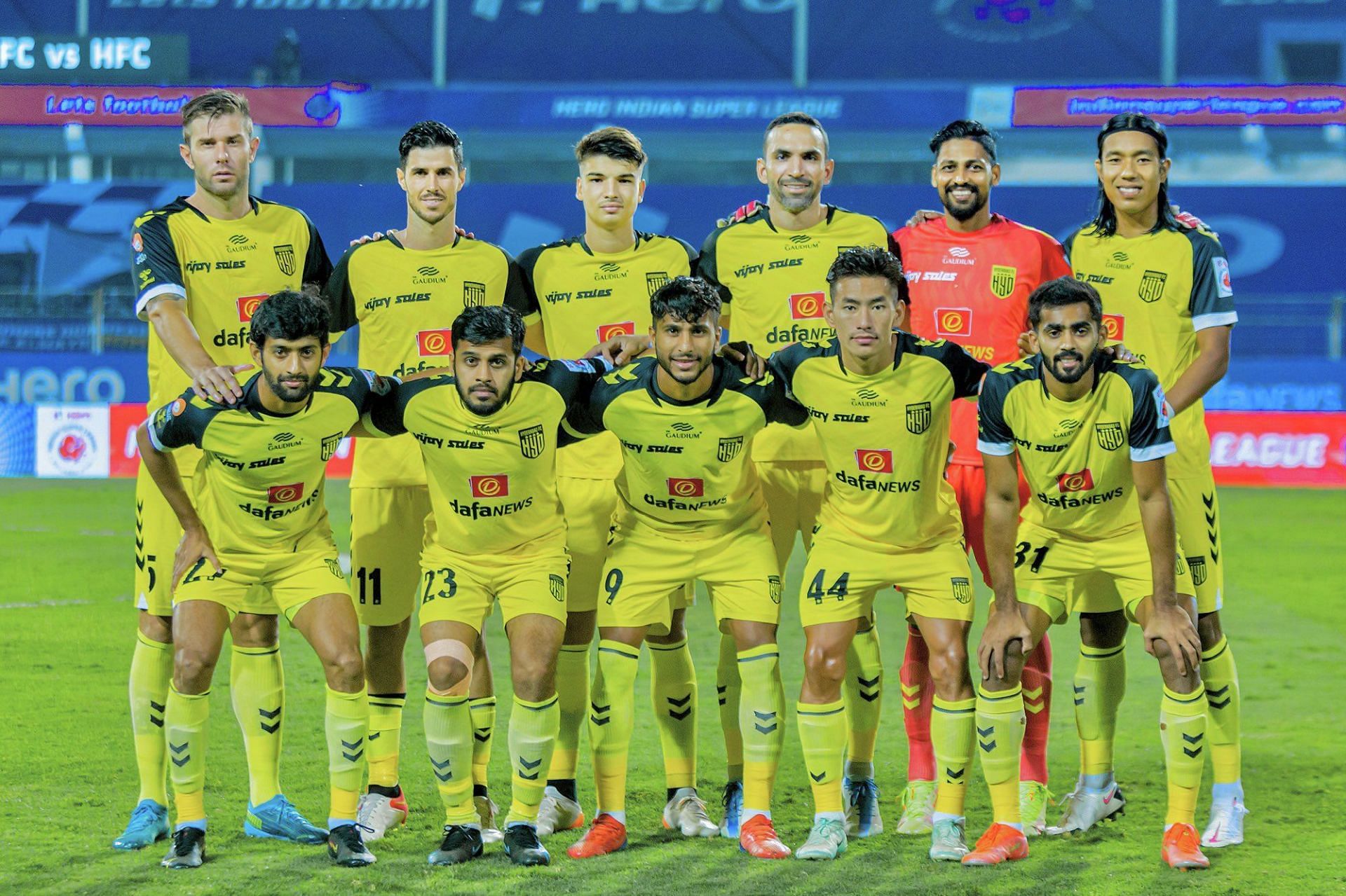 Hyderabad FC players will be eager to return to action tonight against SC East Bengal. (Image Courtesy: ISL twitter)
