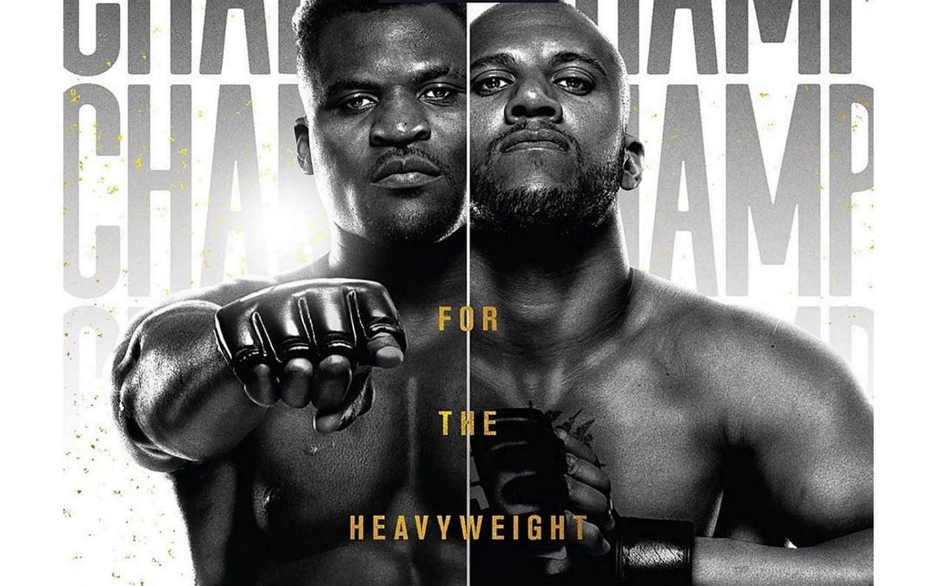 UFC 270: Francis Ngannou vs Ciryl Gane official poster [Credits: @ufc via Twitter]