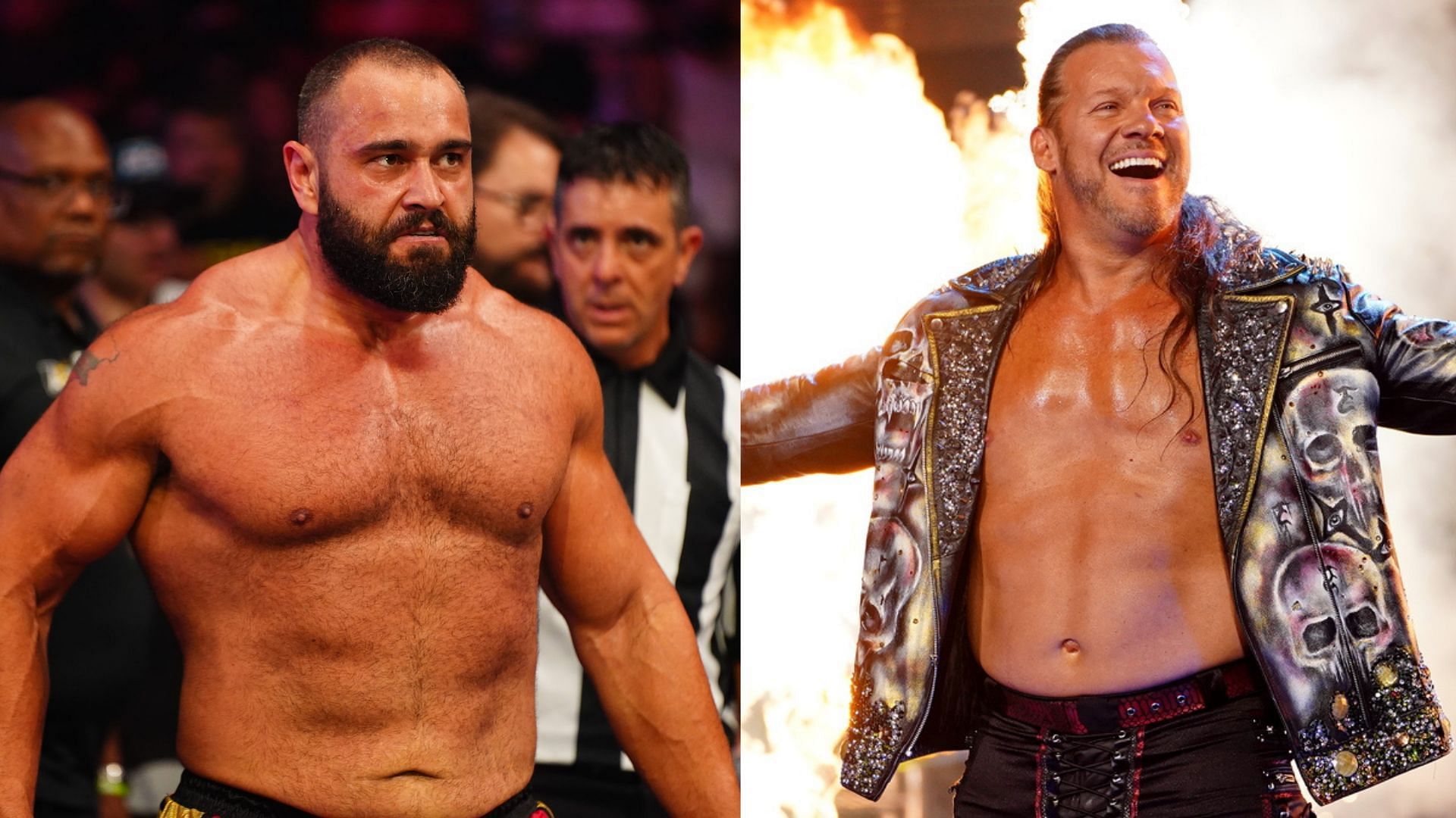 AEW stars Miro (left) and Chris Jericho (right) have reinvented themselves since leaving WWE