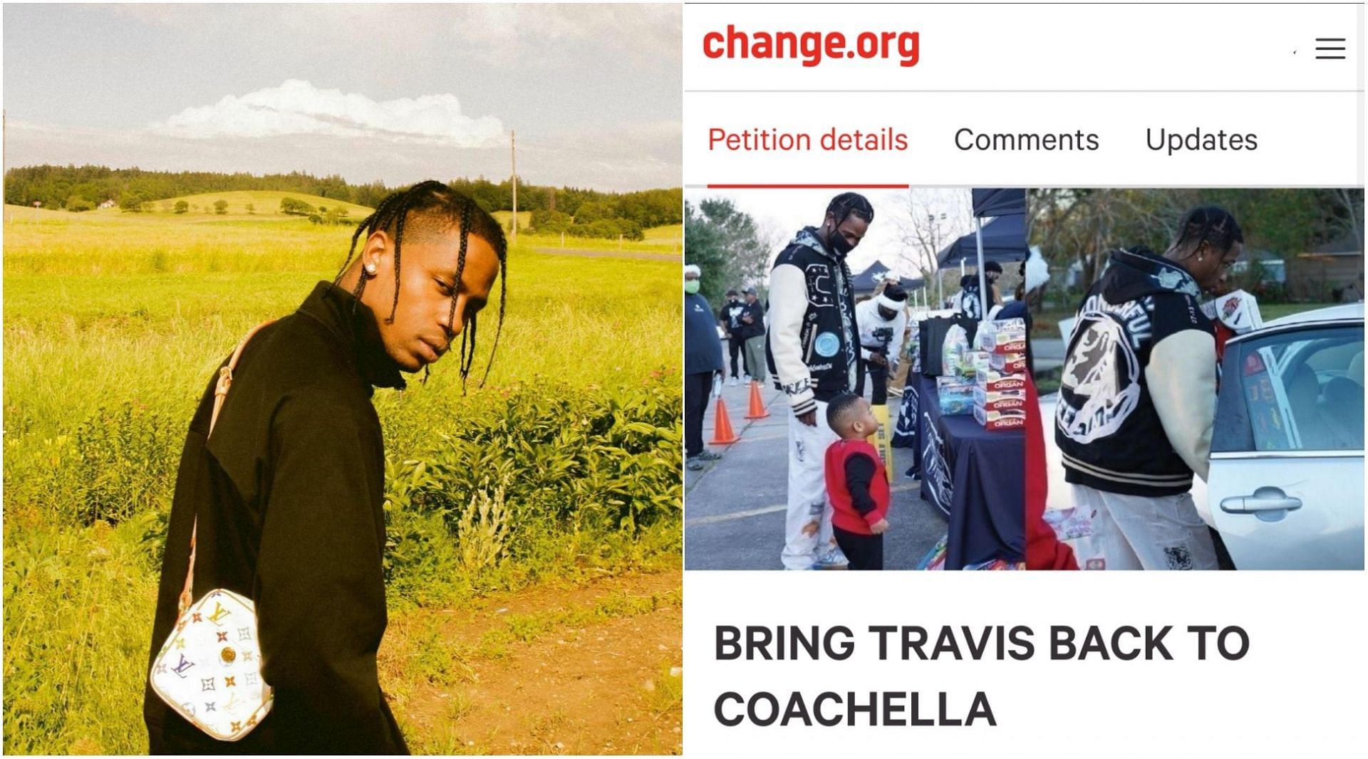 A petition to bring back Travis as Coachella headliner is gaining massive traction (Image via Instagram @travisscott)