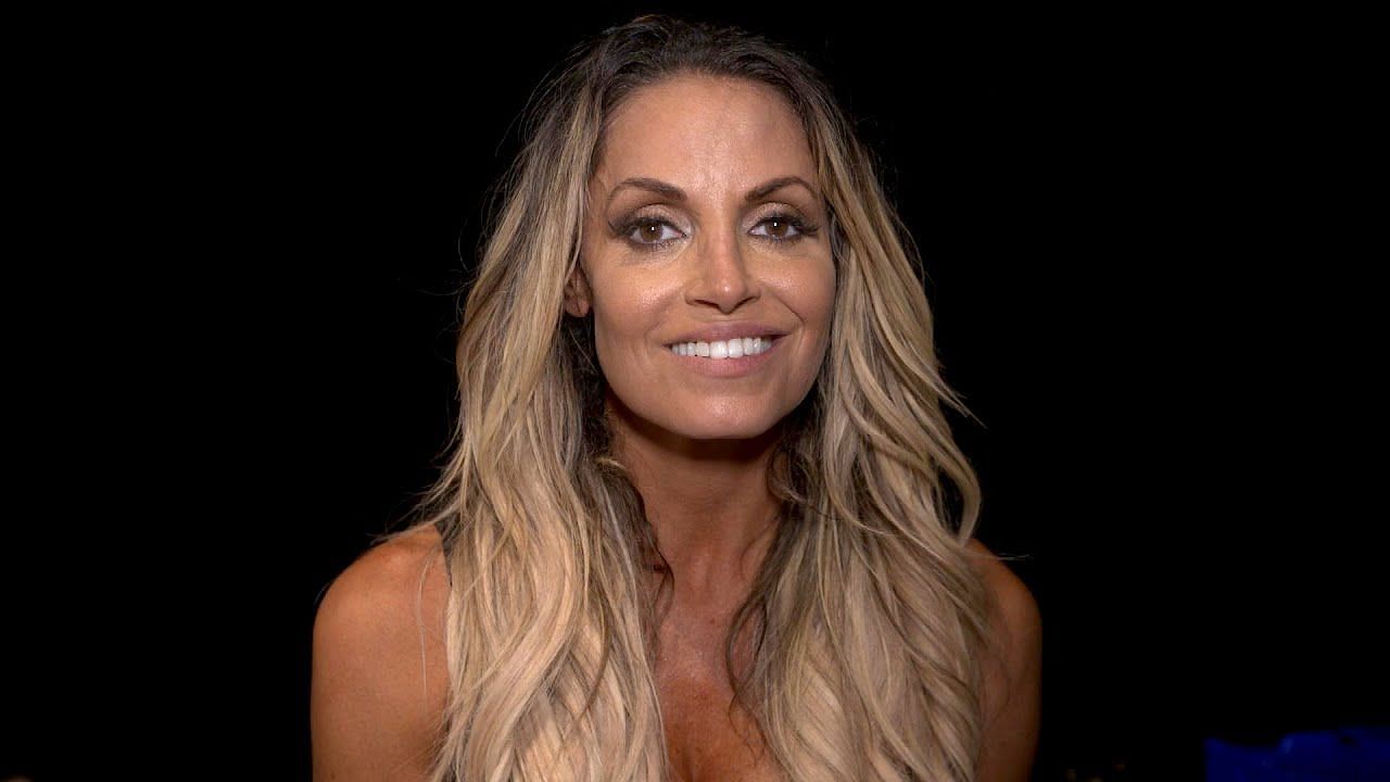 Trish Stratus after her farewell match at SummerSlam 2019