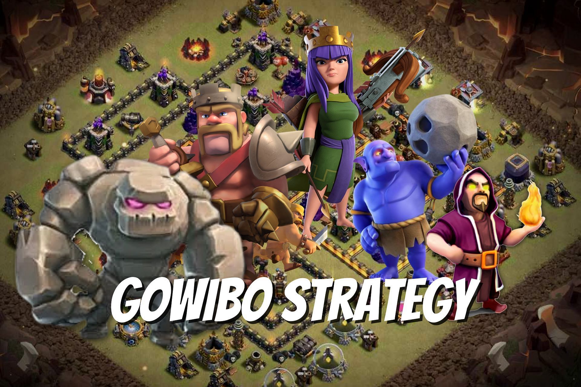 The GOWIBO attack strategy in Clash of Clans (Image via Sportskeeda)